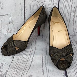 CHRISTIAN LOUBOUTIN Stingray Shelley 90 Heels 39